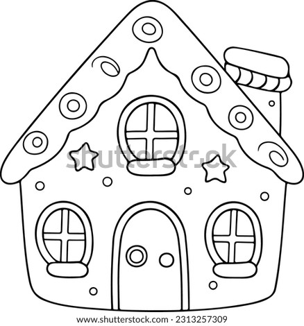 Gingerbread House Coloring Pages | Free download on ClipArtMag