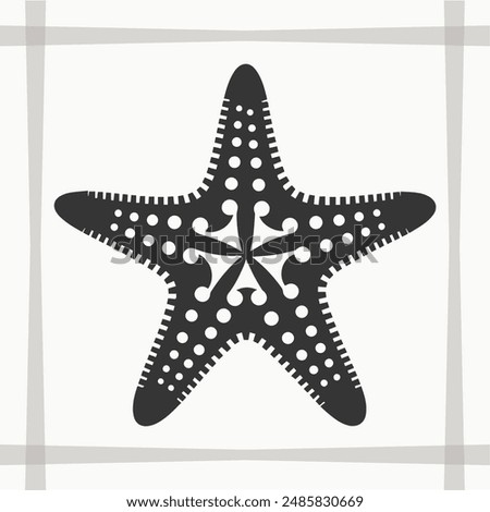 Starfish Silhouette, Starfish Icon Graphic, Starfish EPS Silhouette, Starfish Icon EPS Graphic, Icon, Vector, Cricut