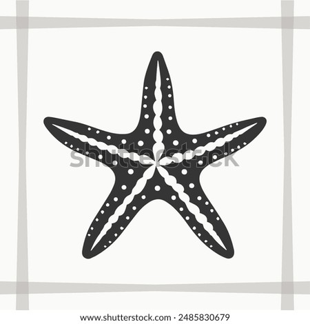 Starfish Silhouette, Starfish Icon Graphic, Starfish EPS Silhouette, Starfish Icon EPS Graphic, Icon, Vector, Cricut