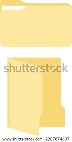 Simple Folder Icons Illustration Without Background Windows 10