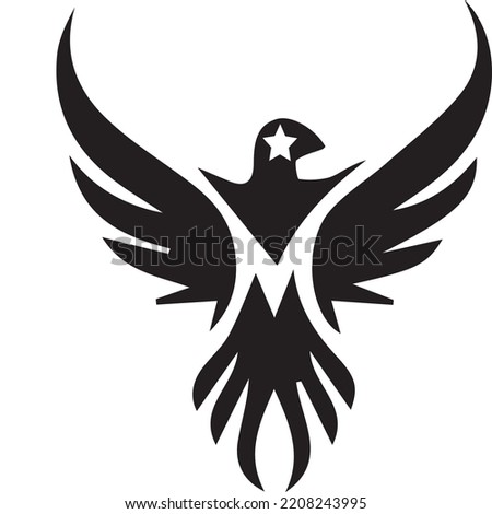 Tatto egle ,symbol vector image icon graphic logo