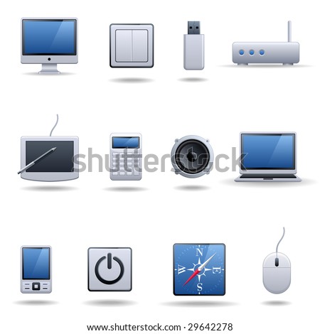 Computers and electronics icons