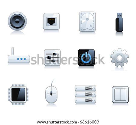 Computer Network Icon Set