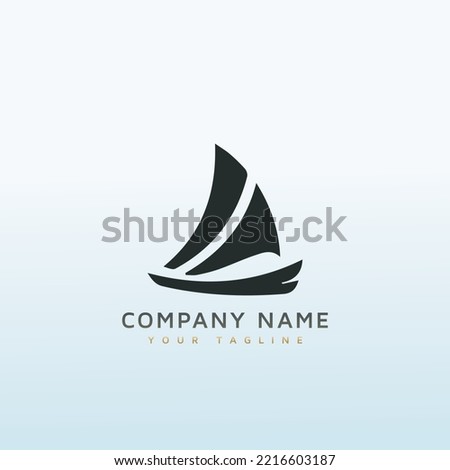 Marin and boating logo design