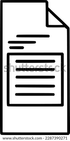 black individual office paper policy approve line icon, simple outline document flat design pictogram, infographic vector for app logo web button ui ux interface elements isolate on white background