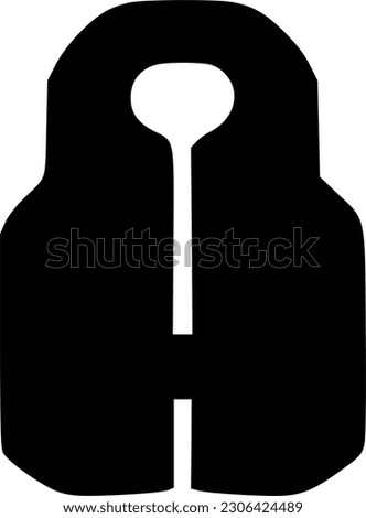 life jacket icon vector isolate on white background