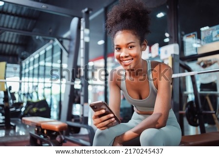 Similar – Image, Stock Photo Fit woman looking out window
