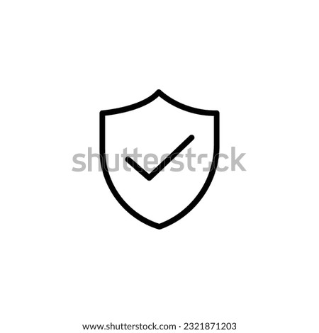 shield icon. Security symbol template for graphic and web design collection logo vector illustration