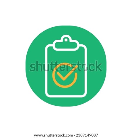 Clipboard icon vector for web, computer and mobile app