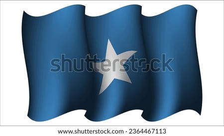 somalia waving flag design vector illustration suitable for element on poster design, template and social media post design