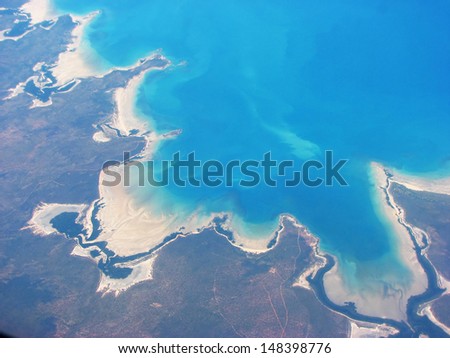 Aerial view on West Coast of Australia
