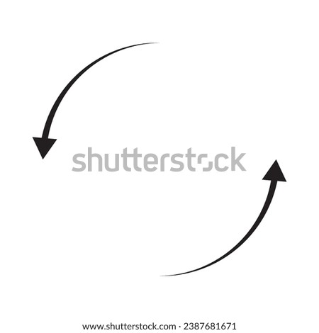 circular spin arrow vector illustration eps