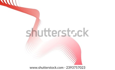 white red flag gradient background abstract wavy tech lines 