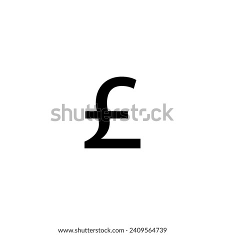 pound coin icon vector illustration 