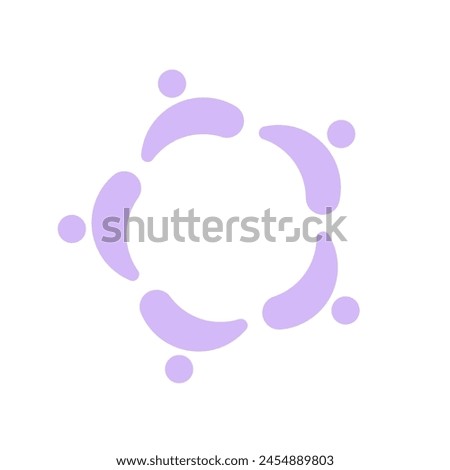 5 togetherness union logo vector