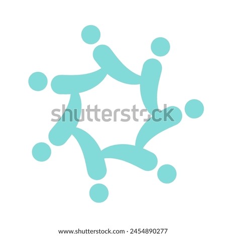 7 togetherness union logo vector