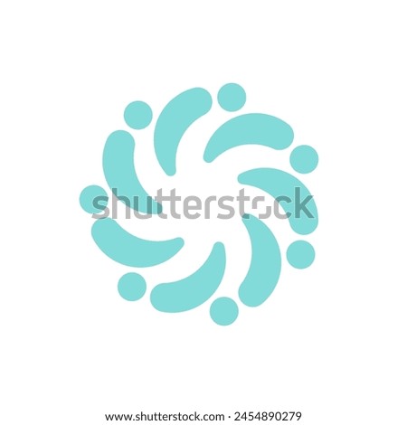 7 togetherness union logo vector