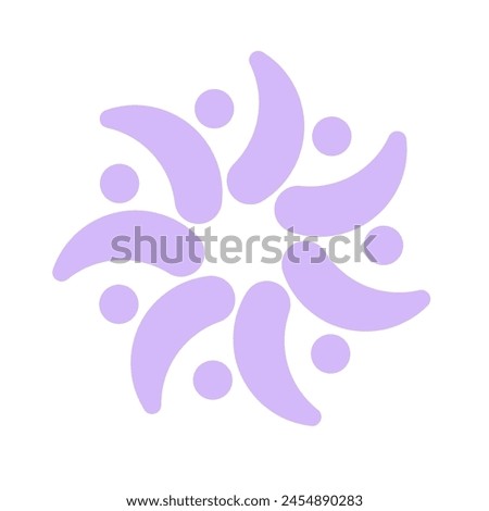 7 togetherness union logo vector