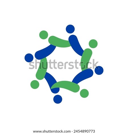 8 togetherness union logo vector