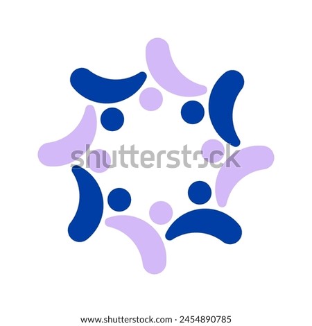 8 togetherness union logo vector