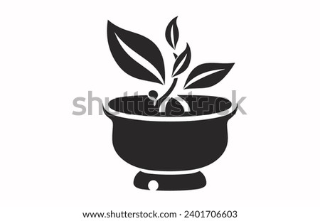 Pestle and mortar illustration vector logo,Illustration of mortar pestle simple icon logo for any design
