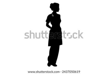 Nurse Silhouette Clipart | Free download on ClipArtMag