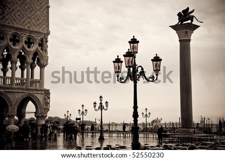 Similar – Image, Stock Photo Rainy day in Venice venice