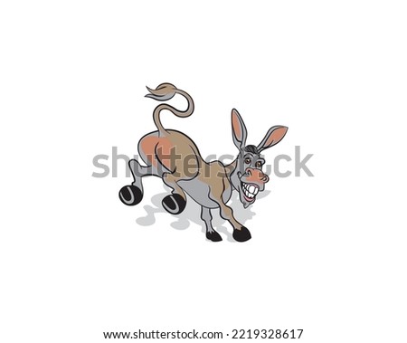 Donkey character design for illustration or vector design