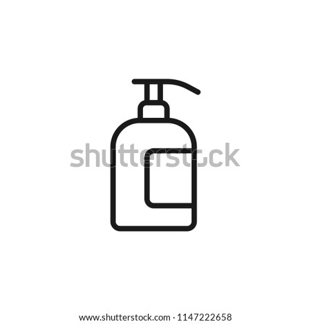 liquid soap line icon