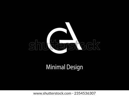 Alphabet CA, monogram logo design, CA icon, CA  vector, templet, letter CA ,