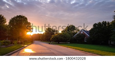 Image, Stock Photo Sunrise at the House of World Cultures II