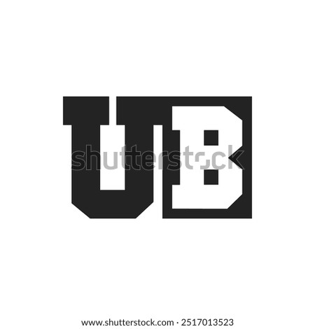 Initial Letter UB Logo Design Template. UB Logo