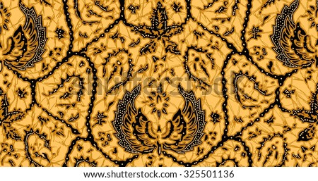 Seamless Javanese Batik Pattern.Able to repeat for textile printing.
