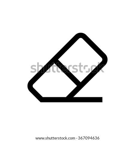 Eraser line icon. Pixel perfect fully editable vector icon suitable for websites, info graphics and print media.