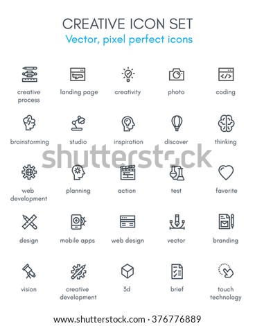 Creative package line icon set. Pixel perfect fully editable vector icon suitable for websites, info graphics and print media.