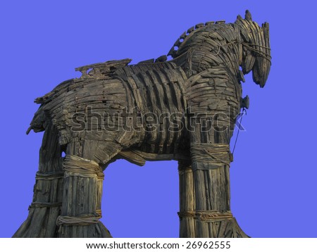 Trojan Horse in Canakkale Square,Turkey.