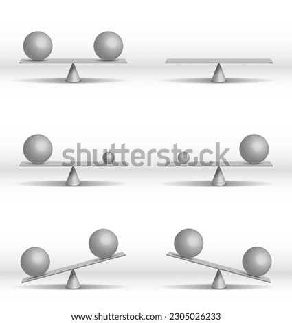 Vector data set of a balance made with cg