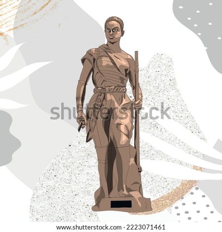 Amazon monument, Statue, Cotonou, Benin
