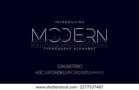 Abstract modern urban alphabet fonts. Typography for technology, fashion, digital, future creative logo font. Vector illustration