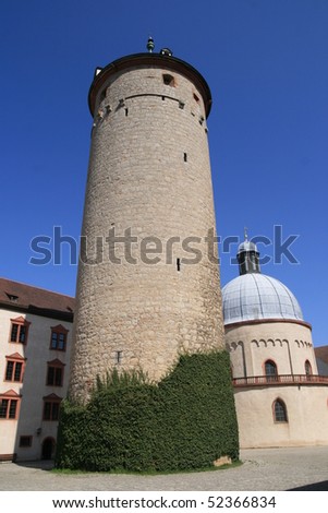 Wuerzburg castle entrance