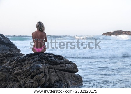 Similar – Image, Stock Photo Rear wave | only who drives away somewhere, can arrive somewhere else