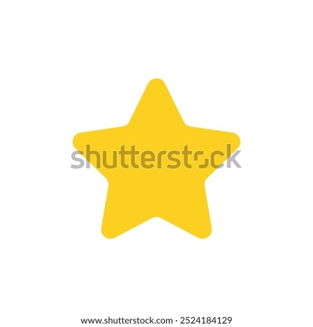 Star simple icon. Rating star. Review star. Vector