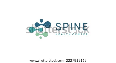 Chiropractic logo design unique idea concept