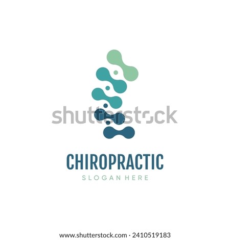 Chiropractic logo design vector icon for business with creative concept idea