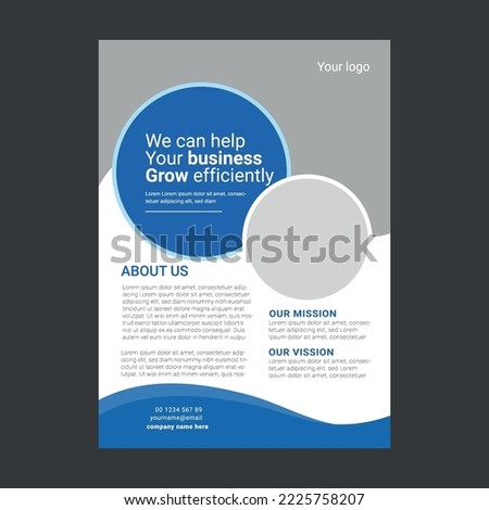 Business corporate flyer design template