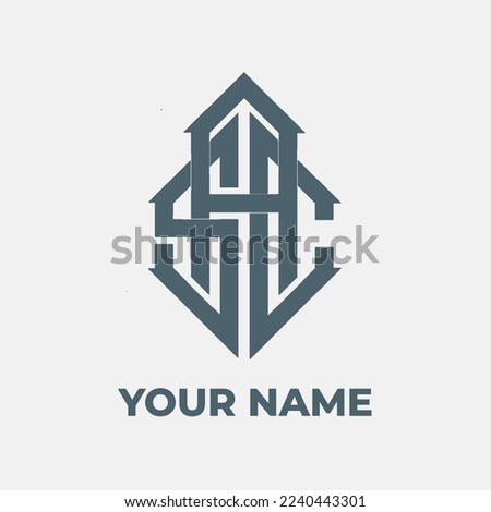 initial monogram letter sac logo vector concept