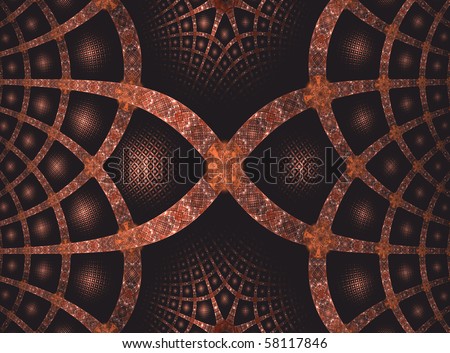 Celtic Knot Based Abstract Fractal Fantasy Background Design