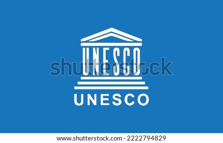 Vector image of UNESCO flag