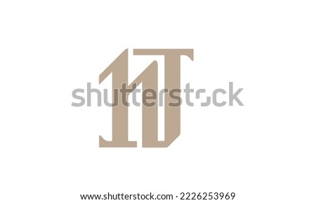 Alphabet letters monogram icon logo TH or HT