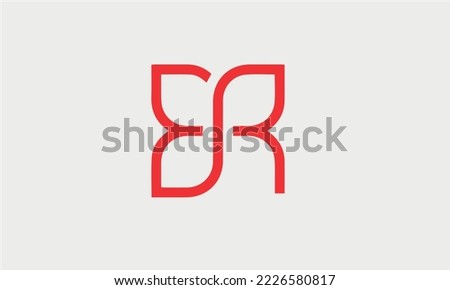 Initial ER Letter Linked Logo. Creative Letter ER Modern Business Logo Vector Template Stock fotó © 